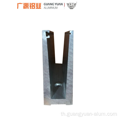 อลูมิเนียม u channel railing แก้ว